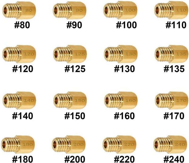 Strongthium 30 Pcs Main Jet and Pilot Slow Jet Kit for Mikuni Carburetors Large Hex VM4/042 & VM22/210 Set - Image 2